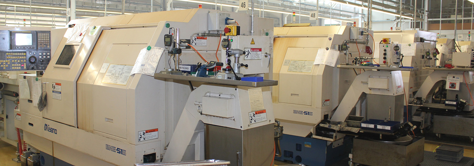 Seeger production facility with CNC machines